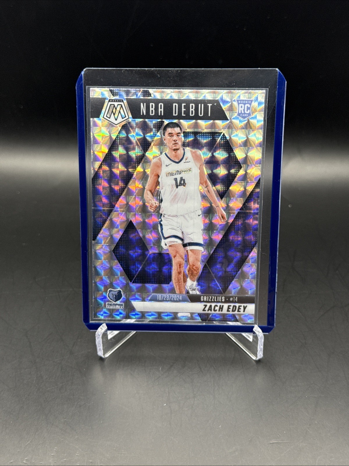 2024-25 Panini Mosaic - NBA Debut Zach Edey #251 Mosaic Prizm (RC)