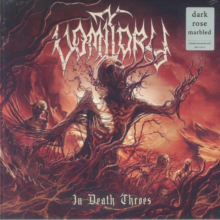 VOMITORY - In Death Throes - Vinyl (dark rose marbled vinyl LP)
