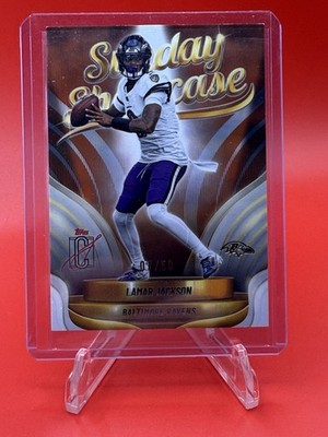 2025 Topps Signature Class Lamar Jackson #SS-5 Orange Sunday Showcase /50 Ravens