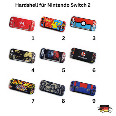 Nintendo Switch 2 Hard Shell Case Schutz Hülle Slim Cover Dockable Zubehör
