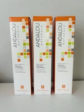 x3 New ANDALOU Naturals Meyer Lemon + C Creamy Cleanser Brightening
