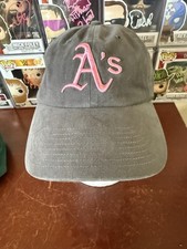 WOMENS Oakland Las Vegas Athletics A’s Strapback Hat / Cap Green With Pink 
