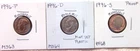 1996 P MINT STATE / 1996 D MINT STATE / 1996 S HIGH END PROOF ROOSEVELT DIMES