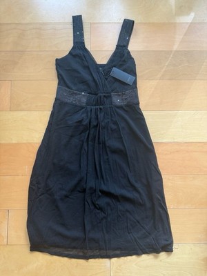 Black Mini Party Dress Esprit Size S US Sequin - New With Tag- Dance All Night!