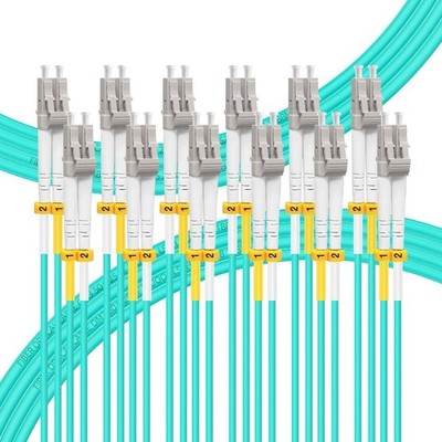 6 PCS 2M 7FT LC To LC Fiber Patch Cable OM3 Multimode MM Duplex 50/125um
