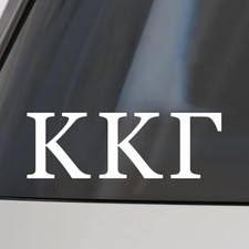 Kappa Kappa Gamma Car Decal Sticker- Greek Letters Design, Officially