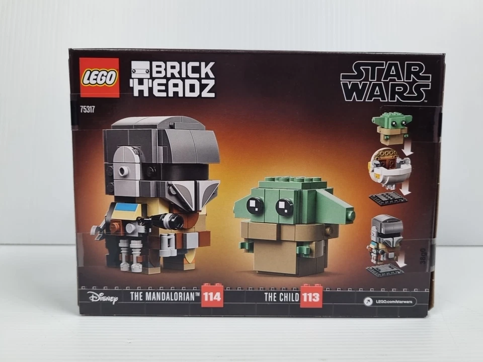 LEGO 75317 BRICKHEADZ: The Mandalorian & the Child Star Wars Sealed  - Image 2 of 4