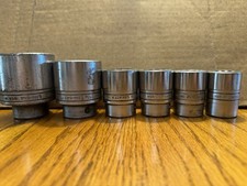 Snap On Ldh Socket Set 34 Drive 6 Socket Set Big Chrome Vintage 12pt