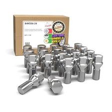 20 Pcs M14 x 1.50 Thread Acorn Seat Lug Bolt Chrome Hex Chrome 24mm Length