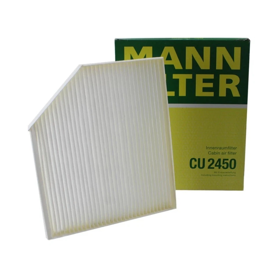 Filtro de aire de cabina Mann debajo del capó CU 2450 para Audi A4 A5 allroad Q5 Porsche Macan Foto 3 de 4