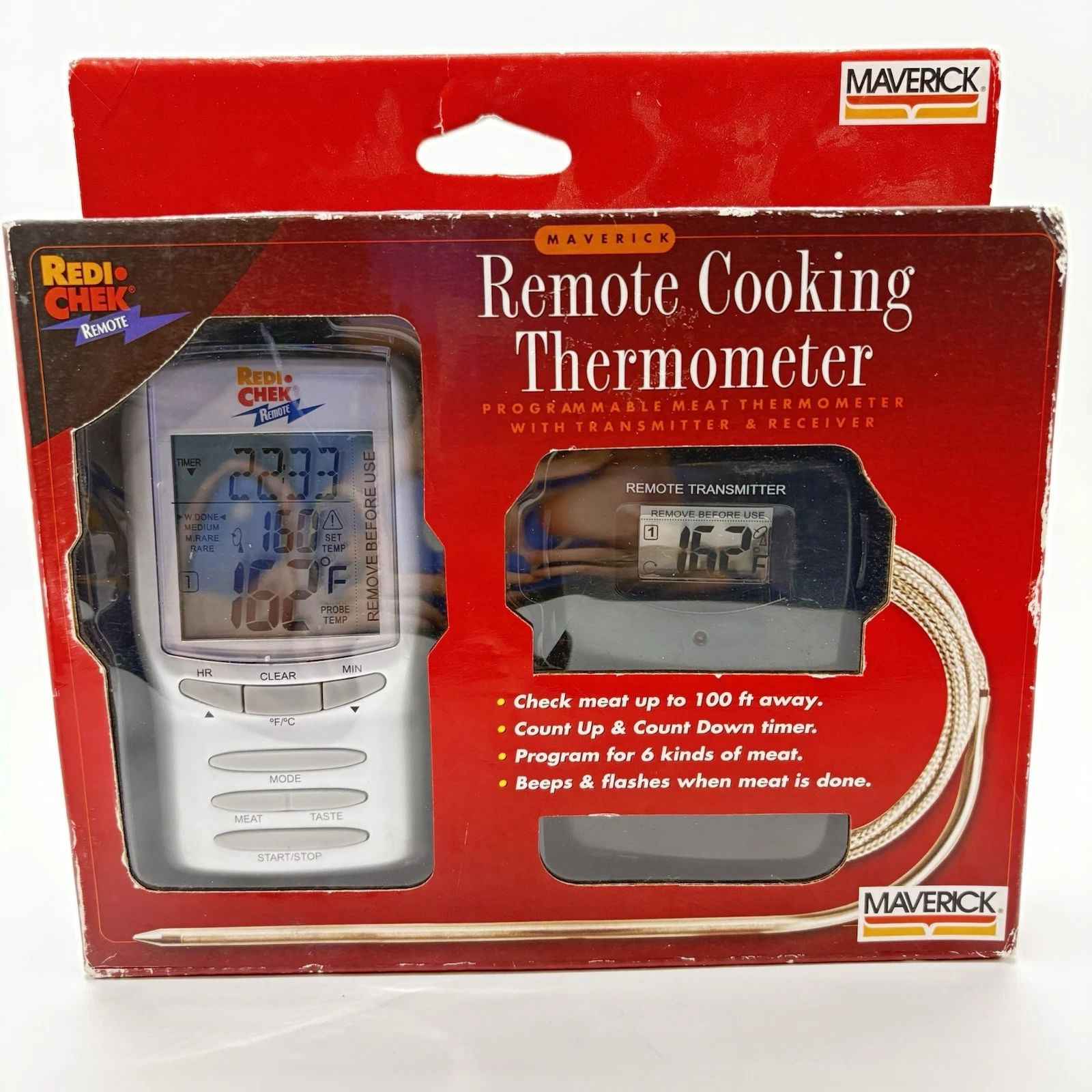 Maverick Redi-Chek Wireless Remote Cooking Thermometer NEW
Opens in a new window or tab