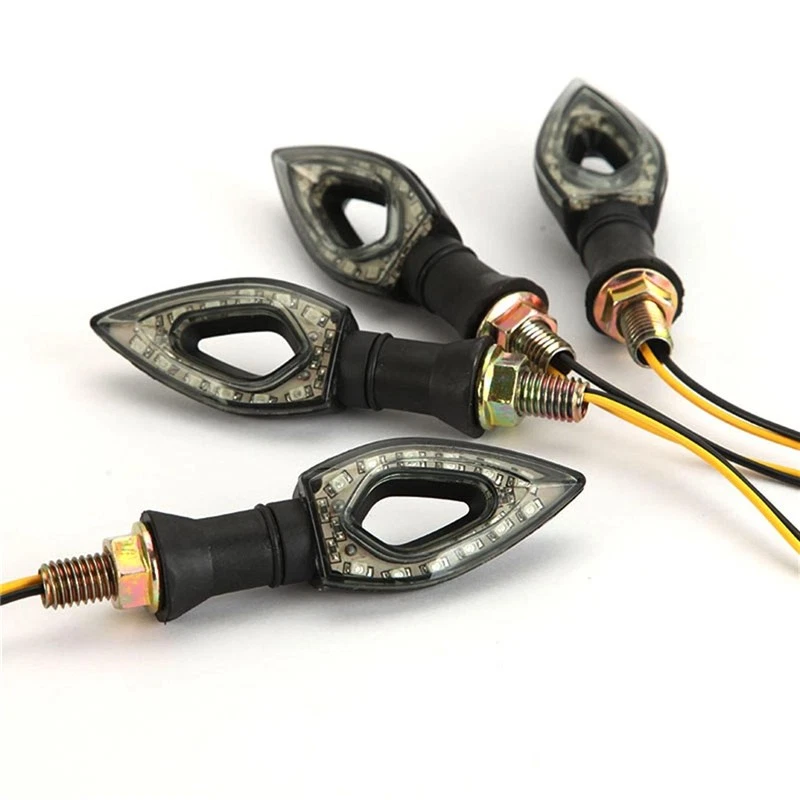 Motorcycle Turn Signal Lights Amber 12V Lamp For Suzuki Intruder VS 1400 1500 Foto 4 de 4