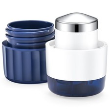 Fullicon 3 in 1 Pill Crusher Fine Powder with Stainless Steel Grinding Indigo