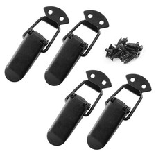 4 Pack Spring Toggle Latch 3.5 Inch Buckle 304 Stainless Steel Black Hardware