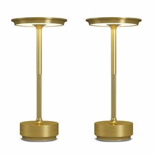 2 Pack Rechargeable Cordless LED Table Lamps, 5000mAh, 3 Color Dimming, Portable
