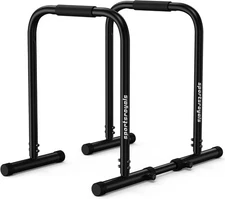 Calisthenics & Upper Body Workout Equipment, 400LBS Stable Dip Stands for H