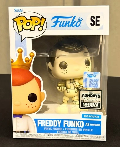 Funko Pop! Disney Freddy Funko As Pinocchio SE 2025 FunDays Show LE 550 SEPIA