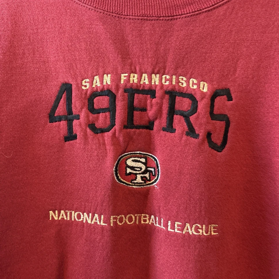 Sudadera deportiva Lee roja XL vintage años 90 NFL San Francisco 49ers Foto 2 de 4