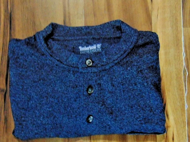 Camisa pulóver gris manga larga Timberland para hombre, talla: grande ajustada Foto 4 de 4