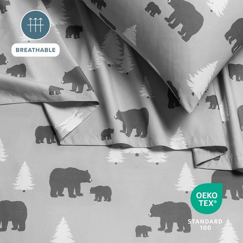 Bare Home 1800 Ultra-Soft Sheet Set Prints - Deep Pockets - Bild 108 von 126