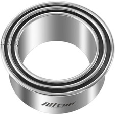 3-Piece Round Biscuit Cutter Set Stainless Steel Baking Tools for Cookies Pastry