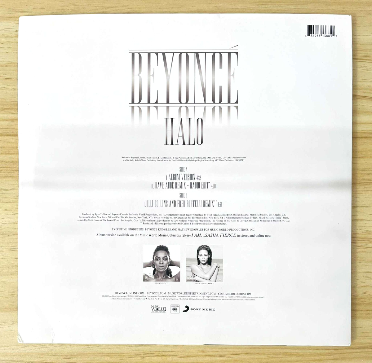 Beyonce / Halo 2009 EU Limited Single Vinyl Music World