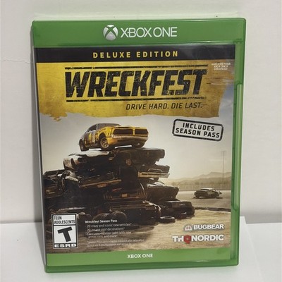 Wreckfest (Microsoft Xbox One, 2019) Complete Game Disc & Case