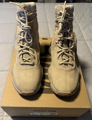 Adidas Yeezy 500 scarpe casual sneakers alte uomo beige IF7549 taglia 9 5