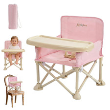 Portable Baby Chair,Portable 3-In-1 Baby Booster Seat with Tray,Folding Toddler