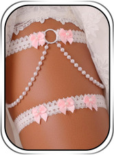 Wedding Garter for Bride, Pearl Garter Belt for Bridal