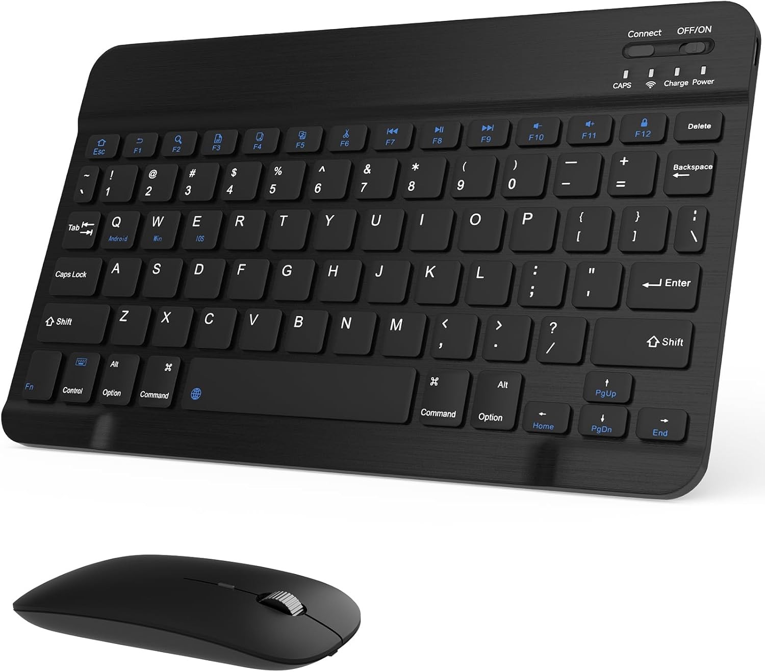 Rechargeable Bluetooth Keyboard and Mouse Combo Universal Ultra-Slim Wireless