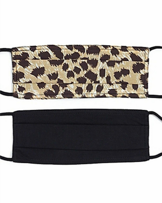 Немедицинская дышащая защита для лица Echo из 2 частей ЛеопардоваяЧерная 2090₽