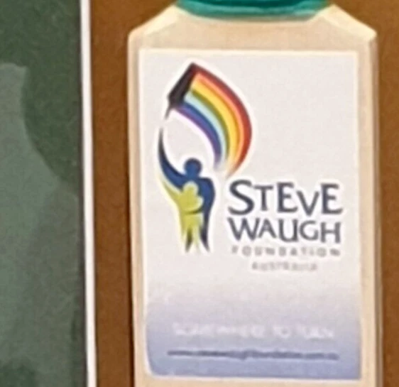 Steve Waugh - Framed Autographed Mini Bat - Signed - Steve Waugh Foundation - image 2 of 3