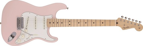 Fender Made in Japan Junior Collection Stratocaster Satin Shell Pink Guitar NEW - Picture 3 of 11
