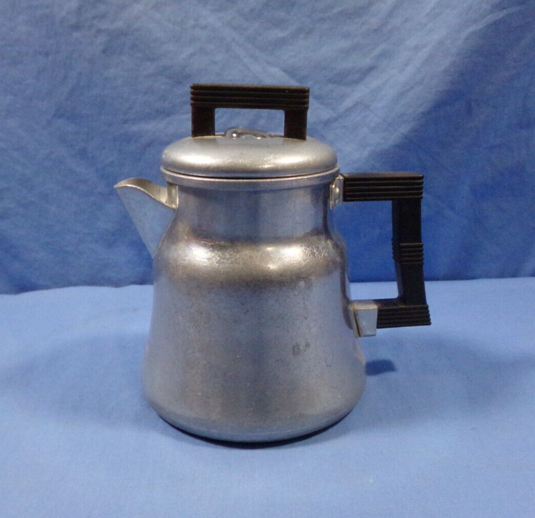 Vintage WearEver Aluminum Percolator NO. 3004 Stovetop Coffee Pot