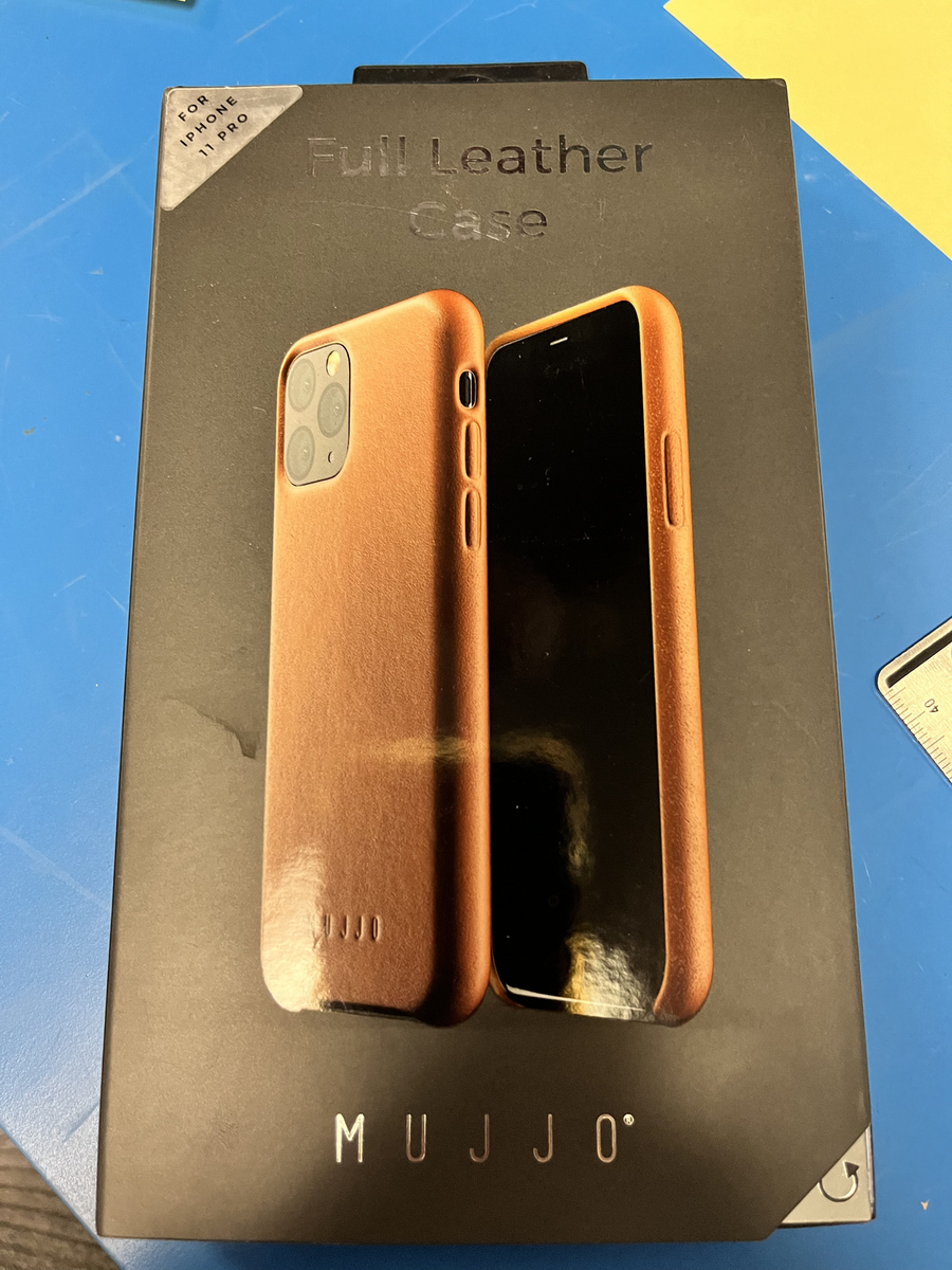 MUJJO Full Leather Case for Apple iPhone 11 Pro Brown