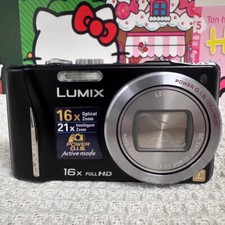 Panasonic Lumix DMC-ZS10 Black 14.1MP 16x Optical Zoom Camera -90 New