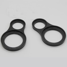 2Pcs Plastic Speaker Mounting Spacer Rings W/ Dual Holes 1.5" 3.5" With Bezel