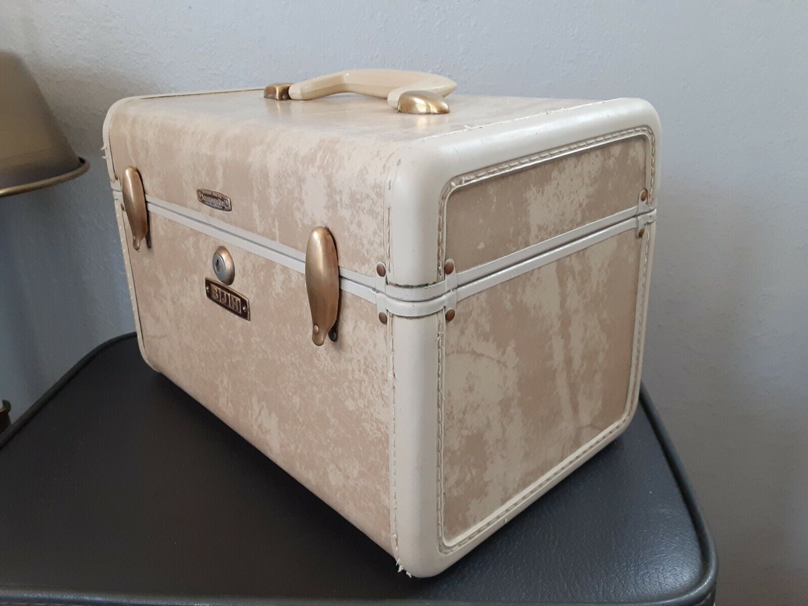 Vintage Ladies' Beauty Case Luggage Overnight Samsonite Shwayder 4512 st marble Tanio, tanio