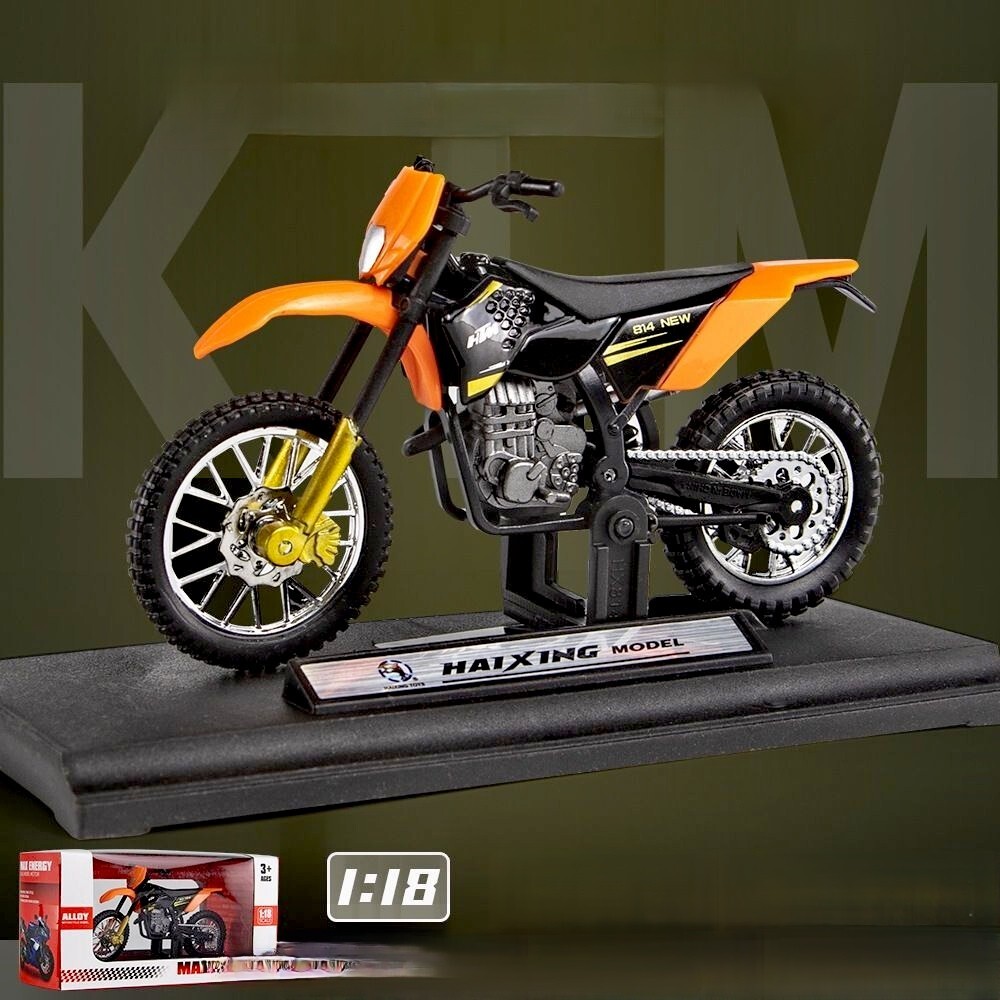 1/18 KTM 450 SX-F Cross-Country Alloy Motorcycle Model Bike Toy