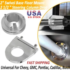 Universal 2" Swivel Base Floor Mount & 2 1/2 " Steering Column Drop Comb Screws