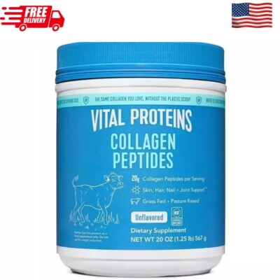 Vital Proteins Collagen Peptides Dietary Supplement Unflavored Powder 20 OZ