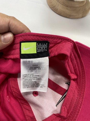 Nike Pink Hook and Loop Strapback Child’s Hat - Picture 6 of 7