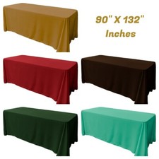 New Creations Fabric Foam Inc, Rectangular Polyester Tablecloth 90"W x 132"L