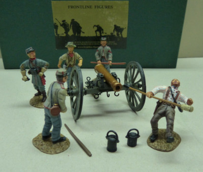 Frontline Figures, ACG.1, Südstaaten Kanonenmannschaft, Confederate Cannon