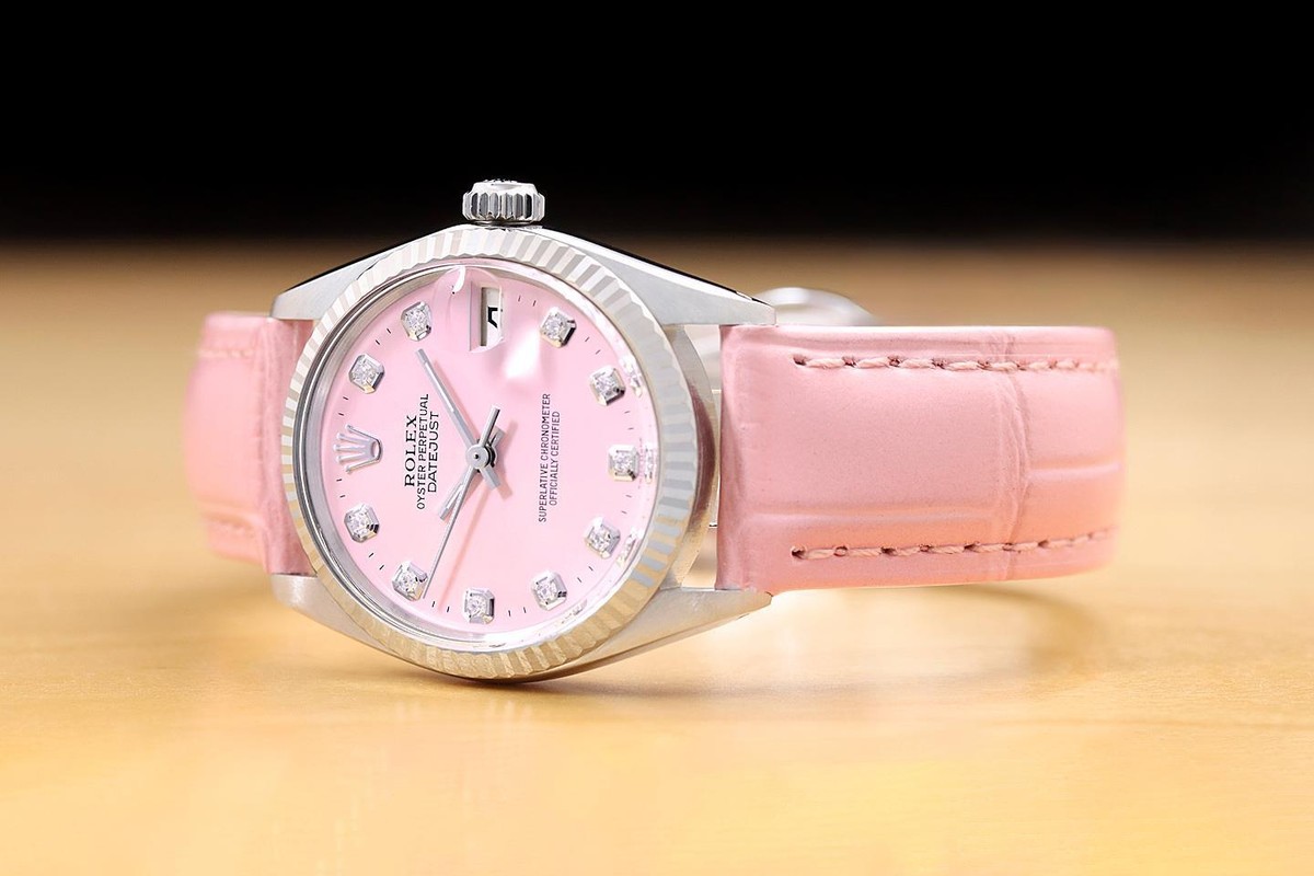 Rolex Lady-Date 31mm 6827 Pink MOP Diamond Dial Two-Tone Jubilee Rolex Datejust 68273 Ladies 31mm Jubilee Pink Diamond Dial  main image 4