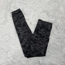 Spanx High Rise Gray Camo Leggings Womens Size XL Full Length Nylon Shapewear