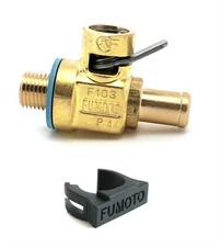 Fumoto F103N Quick Oil Drain Valve with Nipple M12-1.25 Threads - Plus LC10 Clip