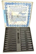 Deltronic TP25 Inspection Plug Gage Set 1878-1902 /Missing #(1889,1897)
