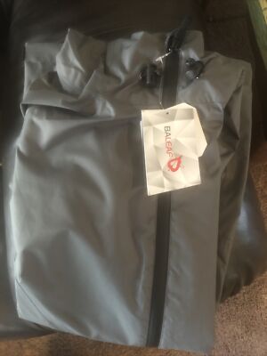 Baleaf Half Zip Waterproof Lightweight Jacket Men S/M Black Hood Back Zip Pocket